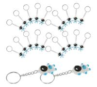 TOPBATHY 24 Stück Astronauten Schlüsselanhänger aus PVC Kleiner Blauer Weltraum Taschenanhänger Sicher für als Partygeschenk Rucksack und Reiseaccessoire