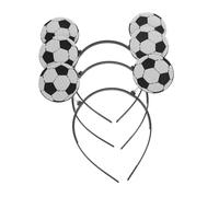 TOPBATHY 3 Stück Teiliges Sport Stirnbänder für Damen Lustige Haarbänder mit Fußball motiv Leichtes Bequemes Party Haar accessoire Geeignet für Sportveranstaltungen und Faschingsfeiern