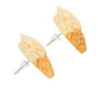 TOPBATHY Niedliche Eiscreme Ohrstecker Damen Ohrringe Kleine Allergiefreie Ohrstecker Mädchen Modisch Vielseitig für Sommer Geburtstag Hochzeit Dating Schmuck
