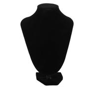 TOPBATHY Schwarzer Samt Schmuckständer mit Künstlerischem Kopfdesign Eleganter Halskettenhalter für Damen Vielseitiger Schmuck Organizer für Ketten und Anhänger