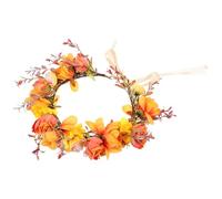 TOPBATHY Sonnenblumen Rosen Blumenkranz Haarreif Verstellbar Floraler Haarschmuck für Damen Halloween Hochzeit Party