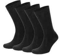 Topeco 4P Men Socks Plain Schwarz Gr 41/45 Herren