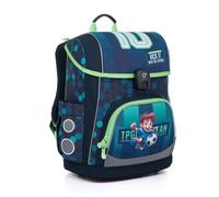 TOPGAL AIRA - Schulranzen für Jungen ab 1. Klasse, ergonomisch & leicht, wasserabweisend, mit reflektierenden Elementen, 22 L Schulrucksack mit Brustgurt & Rückenpolsterung (Fußball)