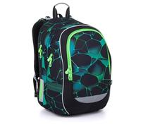 TOPGAL CODA - Schulrucksack ab der 2. Klasse (ca. 125 cm), ergonomisch & leicht, wasserabweisend, mit reflektierenden Elementen, 26 L Schulranzen mit Brustgurt & Rückenpolsterung (Grün)