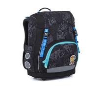 TOPGAL KIRA - Schulranzen für Jungen ab 1. Klasse, mit Fidlock-Verschluss, Schultasche mit reflektierende Elemente, 23 L Schulrucksack mit Brustgurt & Rückenpolsterung (Mechanik & Roboter)