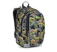 TOPGAL MIRA - Schulrucksack für Jungen ab 3. Klasse, ergonomisch & leicht, wasserabweisend, mit reflektierenden Elementen, 25 L Schulranzen mit Brustgurt & Rückenpolsterung (PixelArt)