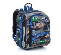 TOPGAL Schulrucksack für Jungen ab - 1. Klasse - BEBE 24011 (Autos - Schwarz)