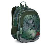 TOPGAL Schulrucksack für Jungen ab 1. Klasse, ergonomisch & leicht, wasserabweisend, mit reflektierenden Elementen, 26 L Schulranzen mit Brustgurt & Rückenpolsterung (Dinosaurier)