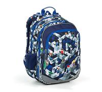 TOPGAL Schulrucksack für Jungen ab 1. Klasse, ergonomisch & leicht, wasserabweisend, mit reflektierenden Elementen, 26 L Schulranzen mit Brustgurt & Rückenpolsterung (PixelArt)