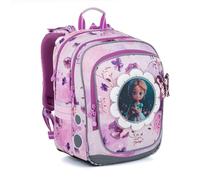 TOPGAL Schulrucksack für Mädchen ab 1. Klasse, ergonomisch & leicht, wasserabweisend, mit reflektierenden Elementen, 21 L Schulranzen mit Brustgurt & Rückenpolsterung (Magische Fee)
