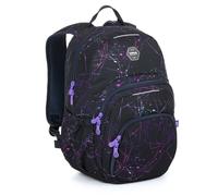 TOPGAL Schulrucksack für Mädchen ab - 5. Klasse - SKYE 24031 (Schwarz Lila)