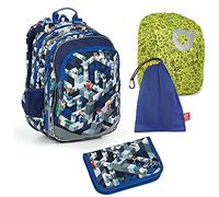 TOPGAL Schulrucksack Set ab 1. Klasse -ELLY 19014-4-TEILIGES SET (PixelArt)