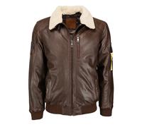 Topgun Lederjacke Herren braun, 48