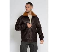 Topgun Lederjacke Herren braun, XL