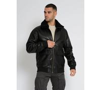 Topgun Lederjacke Herren schwarz, L