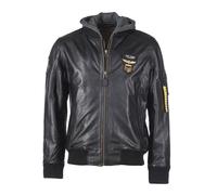 Topgun Lederjacke Herren schwarz, XL