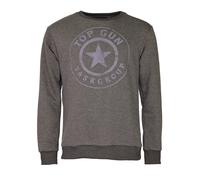 Topgun Sweater Herren Baumwolle grau, M