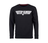 Topgun Sweatshirt Herren Baumwolle schwarz, S