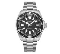 TOPHILL Pro Taucheruhren für Herren, 43,5 mm, 30 Bar, Taucheruhr, NH35, automatisch, mechanisch, Saphir, leuchtend, wasserdicht, TD008G, Schwarzer Stahl