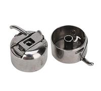 TOPINCN 2 teilige Metall Umkehrspulenkapsel, Ersatz Nähmaschinenzubehör, Ersatz Spulenkapsel mit Glatter Oberfläche und Gebrochener Spule für 15 88 15k88 15 90 15 91