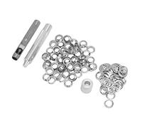 TOPINCN Grommet Eyelet Werkzeug-Set 100 Stück mit Lochstanze und Dorn für Planen, Zelte, Handarbeiten