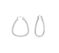Toplstud Creolen Silber 925 für Damen, Ohrringe Sterling Silber Klappcreolen, Lightweight Silberne Huggie Ohrringe für Frauen Mädchen