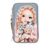 TOPModel 3 Fach Federtasche CAT Love- Geschenke für Mädchen