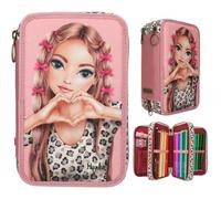 TOPModel 3 Fach Federtasche mit Schleifen LEOHEART