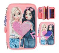 TOPModel 3 Fach Federtasche mit Wendepailletten