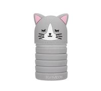 TOPModel Silikon Federmäppchen Katze BLOOMING KITTY - grau