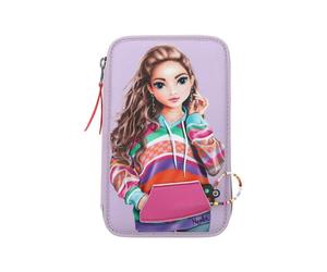 Topmodel Triple Pencil Case with Smart Phone Appliqué JOY