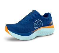 Topo Athletic Atmos 44½ Damen Laufschuhe - Komfortable blaue/orange Trainingsschuhe für optimale Leistung