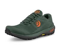 Topo Athletic Terraventure 4 Herren-Trailrunning-Schuhe, bequem, gepolstert, langlebig, 3 mm, Sportschuh für Trailrunning, grün/orange, 47 EU