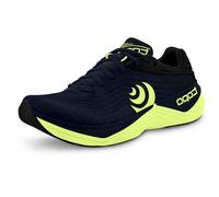 Topo Athletic Ultrafly 5 Herren-Laufschuhe, bequem, leicht, gepolstert, langlebig, 5 mm, Straßenlaufschuhe, Sportschuhe für Straßenlauf, Marineblau/Limettengrün, 44 EU