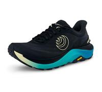 Topo Athletic Ultraventure 4 Damen Traillaufschuhe, bequem, gepolstert, langlebig, 5 mm, Sportschuhe, Trailrunning-Schuhe, Schwarz/Limettengrün, 40 EU