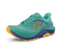 Topo Athletic Ultraventure 4 Herren Trailrunning-Schuhe, bequem, gepolstert, langlebig, 5 mm, Sportschuh für Trailrunning, Aqua/Orange, 42.5 EU