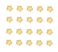 TOPPERFUN 100 Stück Kleiner Legierungsknöpfe Silber Gold 4mm Zwei Löcher Selbstgemacht Puppenkleidung Nähen Zubehör