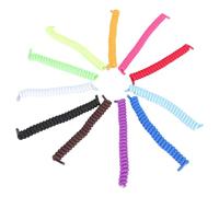 TOPPERFUN 11 Paar Elastische Schuhriemen aus Latex und Polyester Einfache Schnürsenkel ohne Binden Kontrollieren den Halt Bunte Farben für Sportschuhe und Freizeit