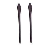 TOPPERFUN 2 Stück Retro Haarstäbchen aus Sandelholz Handgeschnitzte Haarnadeln Vintage Hochsteckfrisur Haarschmuck für Frauen Holz Dutt Pin (Shuttle)