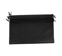 TOPPERFUN 6 Stück Pack Faltbare Schuhbeutel aus Vliesstoff mit Kordelzug Staubdicht und Tragbar zur Reiseaufbewahrung und Kofferorganisation in Schwarz