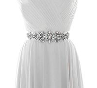 TOPQUEEN Hochzeit Gürtel Brautkleid Schärpe Brautjungfernkleider Ballkleid Brautgürtel Mit Glitzer Strass Strass (Nicht-gerade weiss)