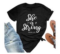 Tops, T-Shirts & Blusen für Damen - T Shirt Damen Freizeit Druck Top kurze Bluse Ausschnitt Plus Größe Frauen T Shirt mit Ärmeln Sommer rund Damenbluse Sommer Shirt Frau Teenager Mädchen T-Shirt