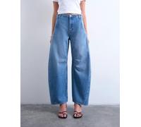 TOPSHOP - TSNANNA OVERSIZED BARREL DNM JEANS MB Medium Blue Denim - Gr. - 30/32