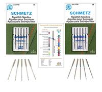 Topstitch Nähmaschinennadel-Set mit großem Auge für Baby Lock, Brother, Bernina, Elna, Janome, Juki, Kenmore, Pfaff, Singer und White Nähmaschinen, Größen 80/12 und 90/14 von Apartment ABC