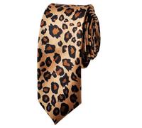 TopTie Unisex Krawatte im Leopardenmuster Schmale Krawatte 2 Zoll