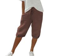 topuersaiv Kurz und locker: Damen Shorts und Sommerhosen aus Leinen und Baumwolle, Knielang oder 3/4, luftige Bermuda und Strandhose, Elegante Kleidung für Frauen - bequem und leicht