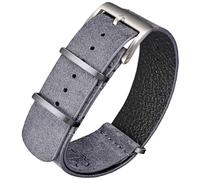 torbollo Wildlederarmband, Einteiliges Militärisches Uhrarmband Vintage Ton 18 20 22mm Ersatzuhrarmband für Männer Frauen