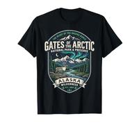 Tore des Arktischen Nationalparks Alaska Wilderness Emblem T-Shirt