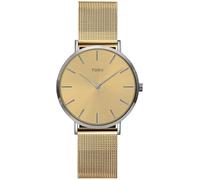 TORII Damenuhr Gold Edelstahl - rund Quarz S34GS.GS Milanaise-Armband Strichindizes wasserdicht 50 m