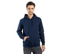 TORLAND Herren Einfarbiger Hoodie aus Bio Baumwolle (Gr. XS-XXL) Sweatshirt mit Kapuze Normale Passform, French Navy, L